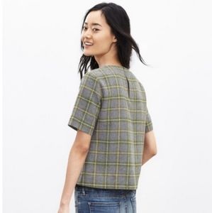 Banana Republic Flannel and Lace top